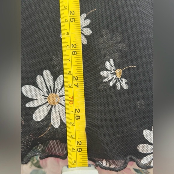 Forever 21 Black Floral Midi Skirt - Picture 6 of 6